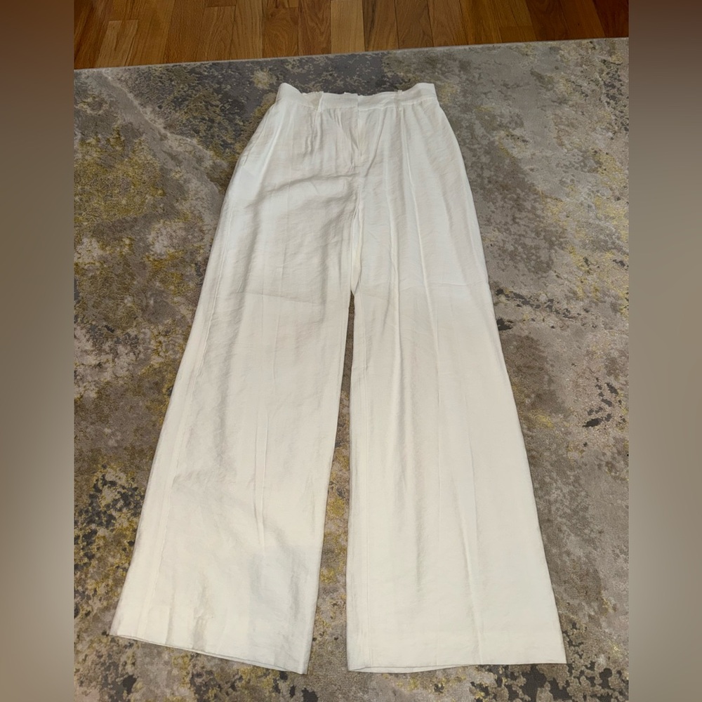 Elegant White Wide Leg Pants